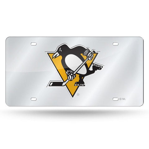 Pittsburgh Penguins NHL Laser Cut License Plate Cover