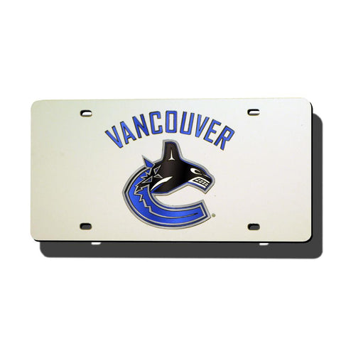 Vancouver Canucks NHL Laser Cut License Plate Cover
