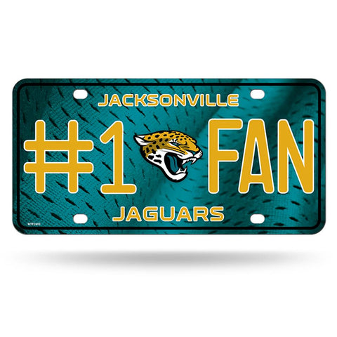 Jacksonville Jaguars Nfl Metal Tag License Plate (#1 Fan)