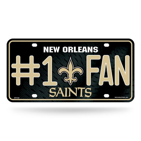 New Orleans Saints Nfl Metal Tag License Plate (#1 Fan)