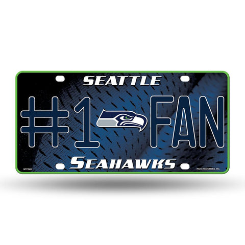 Seattle Seahawks Nfl Metal Tag License Plate (#1 Fan)