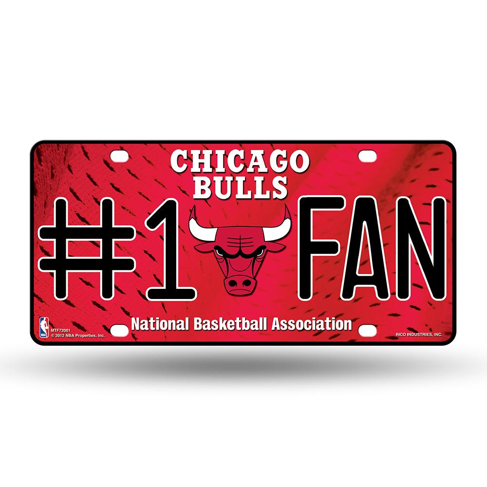 Chicago Bulls Nba Metal Tag License Plate (#1 Fan)