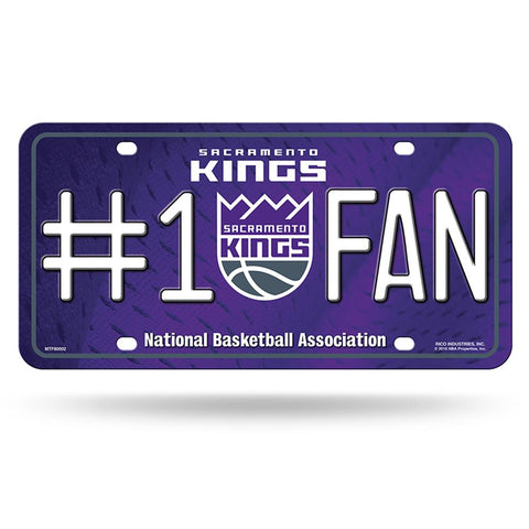 Sacramento Kings Nba Metal Tag License Plate (#1 Fan)