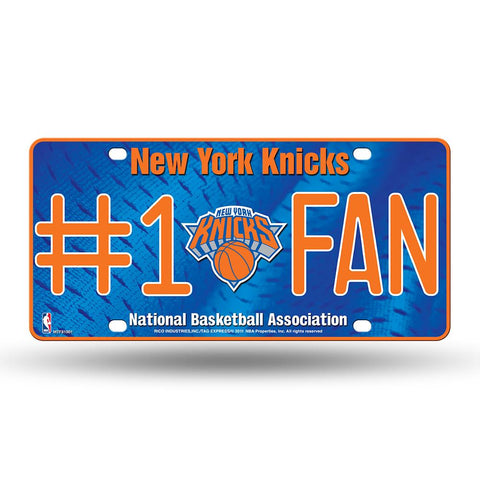 New York Knicks Nba Metal Tag License Plate (#1 Fan)