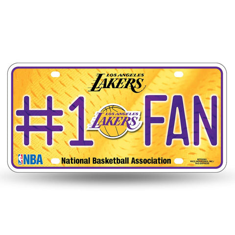 Los Angeles Lakers Nba Metal Tag License Plate (#1 Fan)