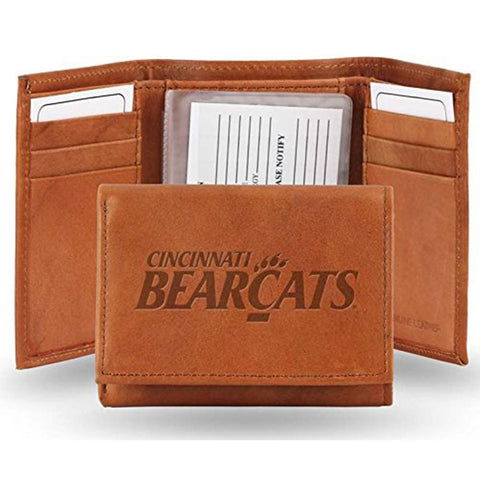 Cincinnati Bearcats Ncaa Manmade Leather Tri-fold