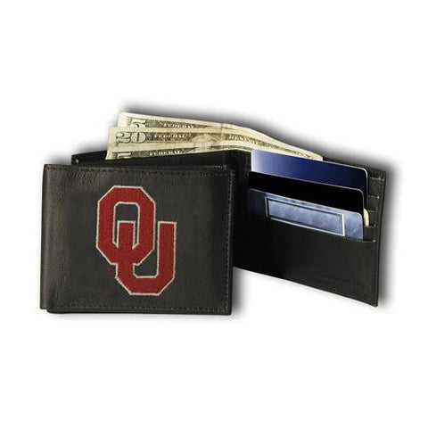 Oklahoma Sooners Ncaa Embroidered Billfold Wallet