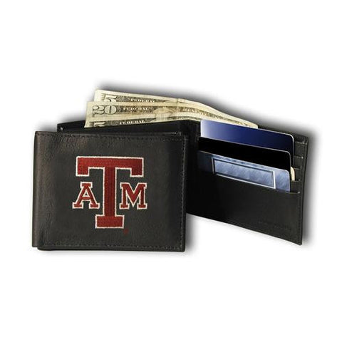 Texas A&m Aggies Ncaa Embroidered Billfold Wallet