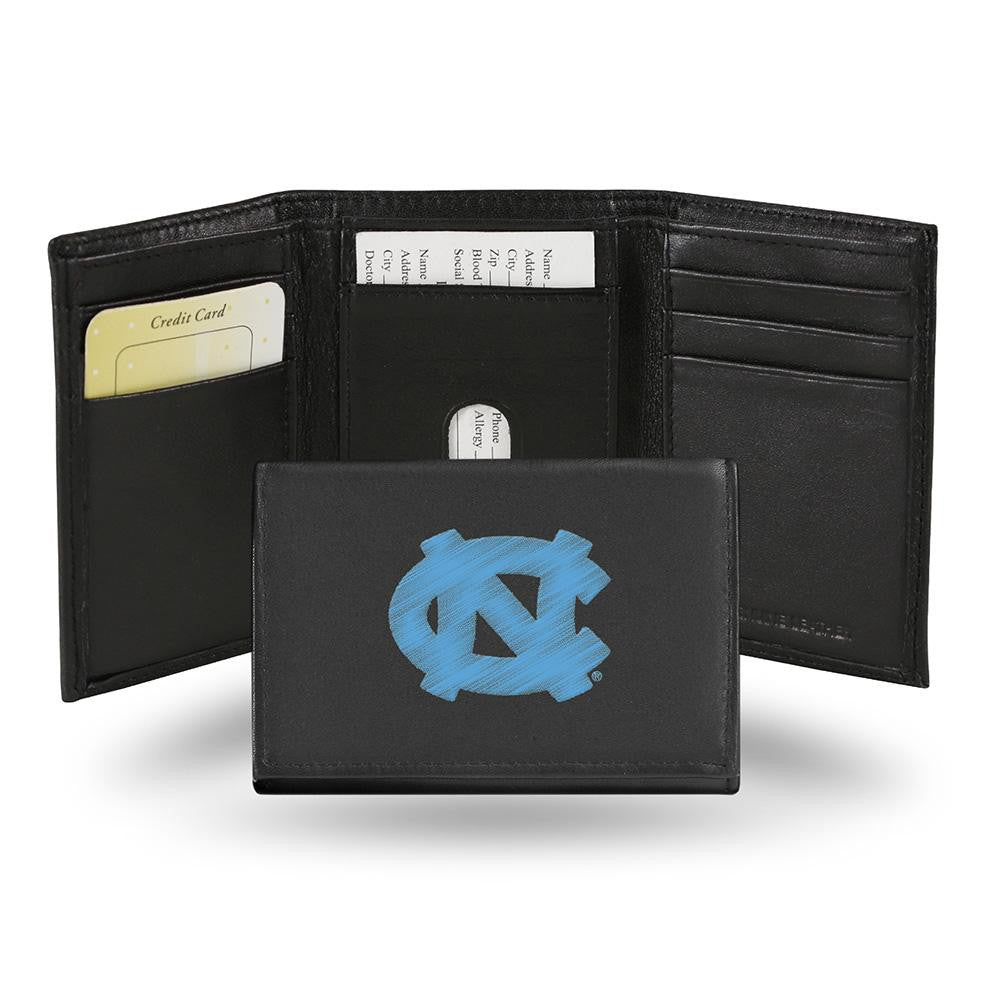 North Carolina Tar Heels Embroidered Trifold Wallet