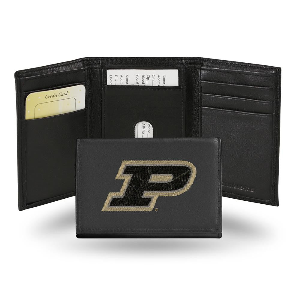 Purdue Boilermakers Embroidered Trifold Wallet