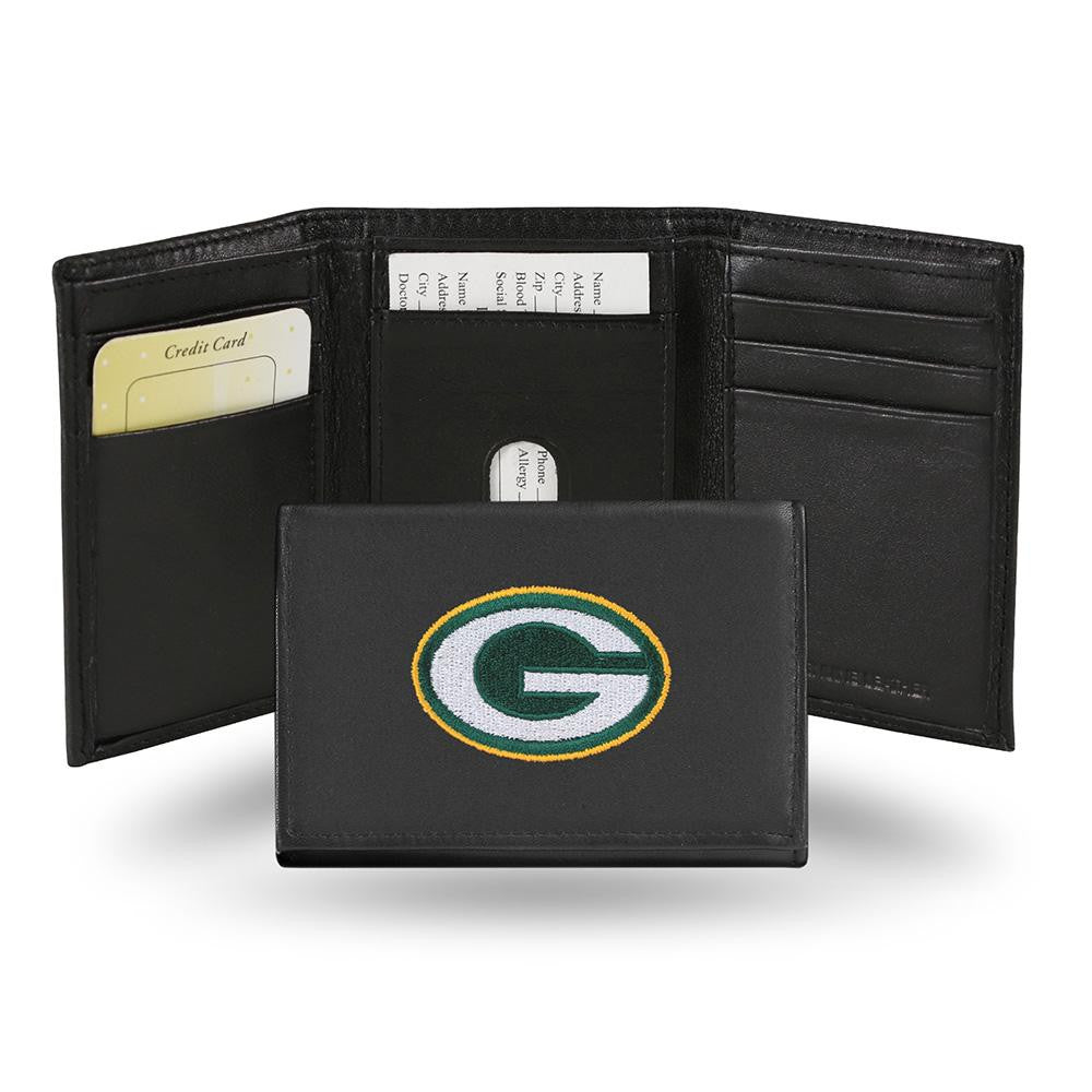 Green Bay Packers Embroidered Trifold Wallet