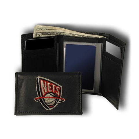 Brooklyn Nets NBA Embroidered Trifold Wallet
