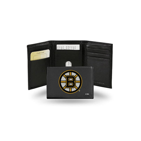 Boston Bruins Nhl Embroidered Trifold Wallet