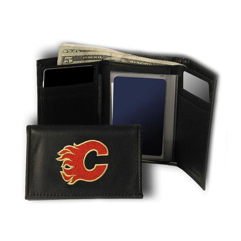 Calgary Flames NHL Embroidered Trifold Wallet
