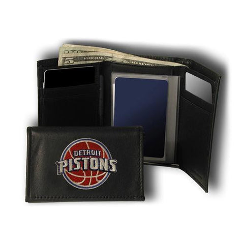Detroit Pistons NBA Embroidered Trifold Wallet