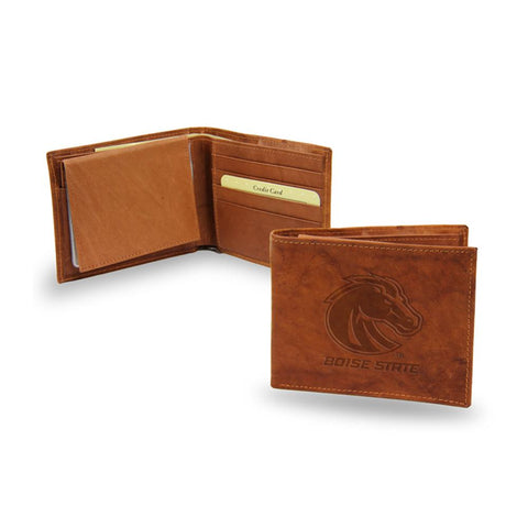 Boise State Broncos Ncaa Embossed Leather Billfold