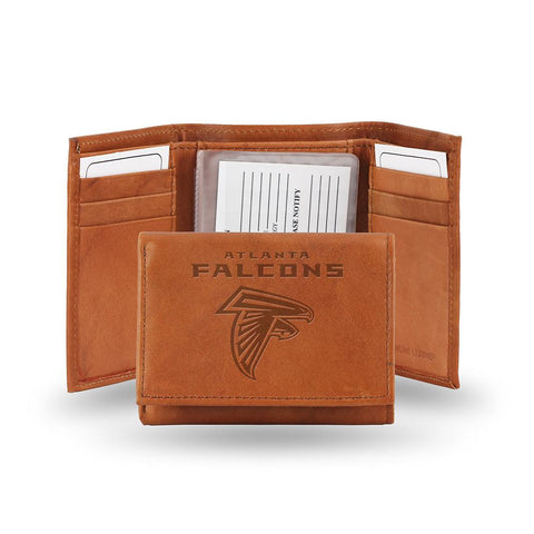 Atlanta Falcons  Tri-Fold Wallet (Pecan Cowhide)