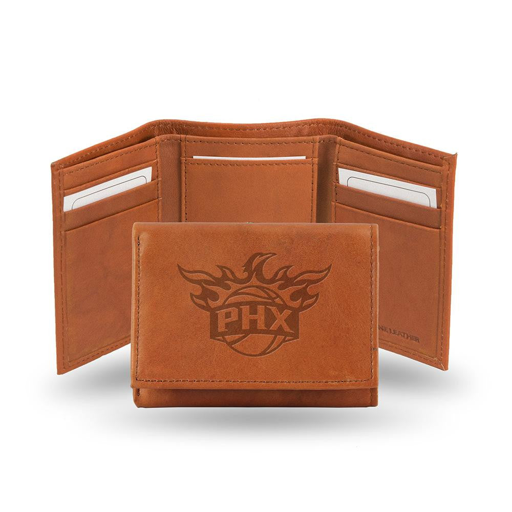Phoenix Suns Tri-Fold Wallet (Pecan Cowhide)