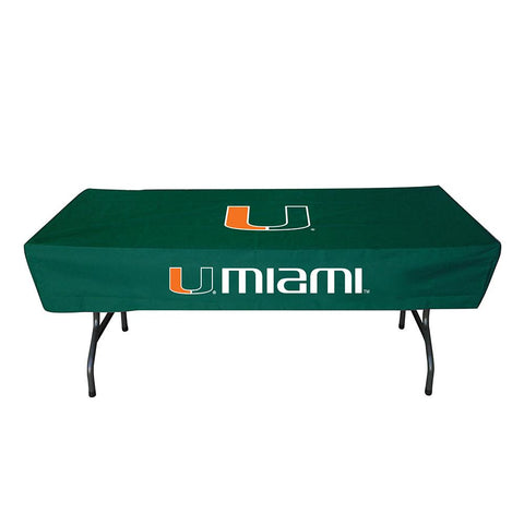 Miami Hurricanes Ncaa Ultimate 6 Foot Table Cover