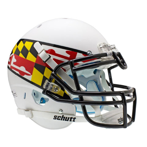 Maryland Terps Ncaa Authentic Air Xp Full Size Helmet (alternate White 3)