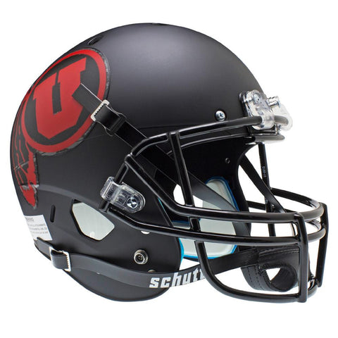 Utah Utes Ncaa Replica Air Xp Full Size Helmet (alternate Black W- Red 1)