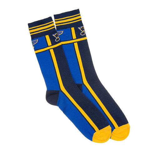 St. Louis Blues NHL Stylish Team Sock Stripes (1 Pair) (M-L)