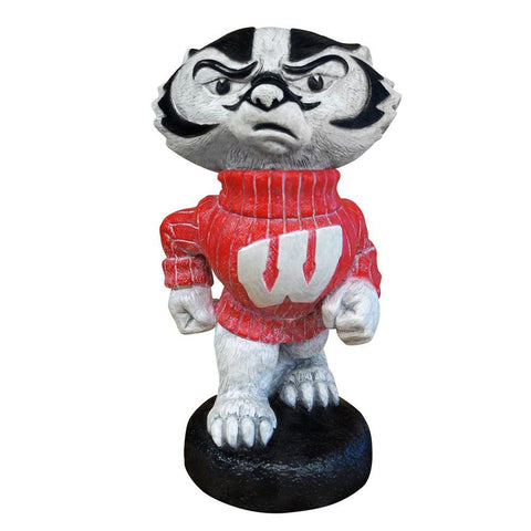 Wisconsin Badgers Ncaa "bucky Badger" College Mascot 20in Full Color Statue