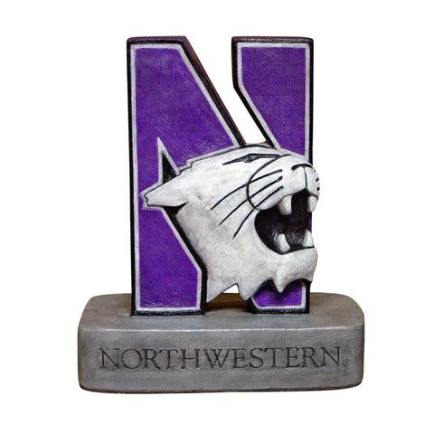 Northwestern Wildcats Ncaa "n-cat" Wildcat College Mascot 18in Full Color Statue