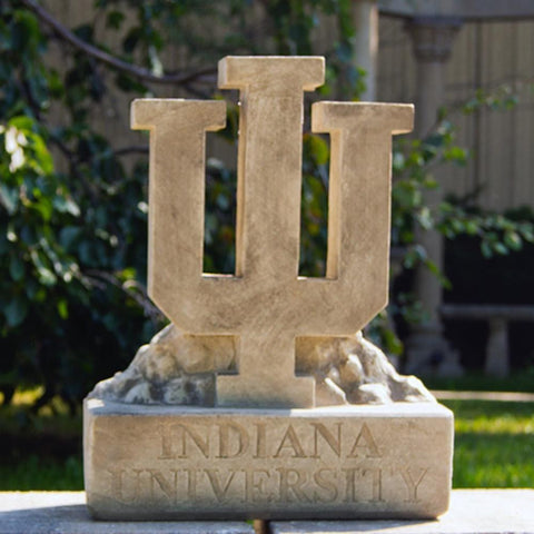 Indiana Hoosiers Ncaa "iu Trident Logo" College Mascot 18in Vintage Statue