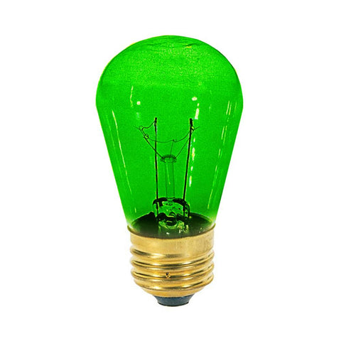 Medium Size Green Light Bulb (12 Pack)