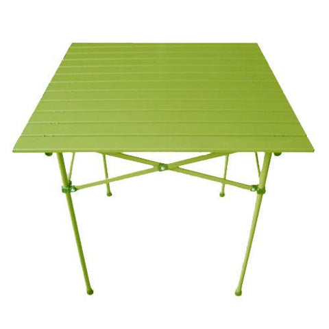 Table In A Bag Ta2727g Tall Aluminum Portable Table With Carrying Bag, Green