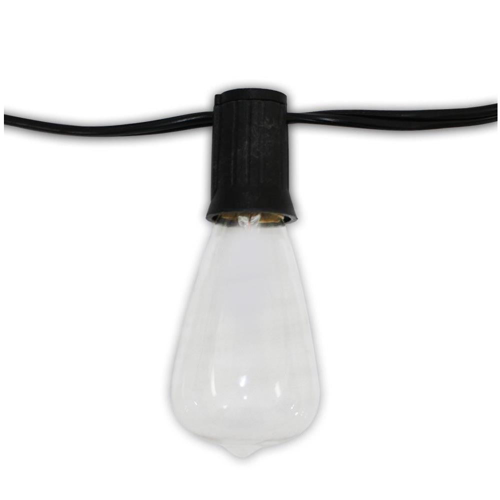 String Light Company Edison Vintage 48-ft String Lights With 24 Sockets And 2...