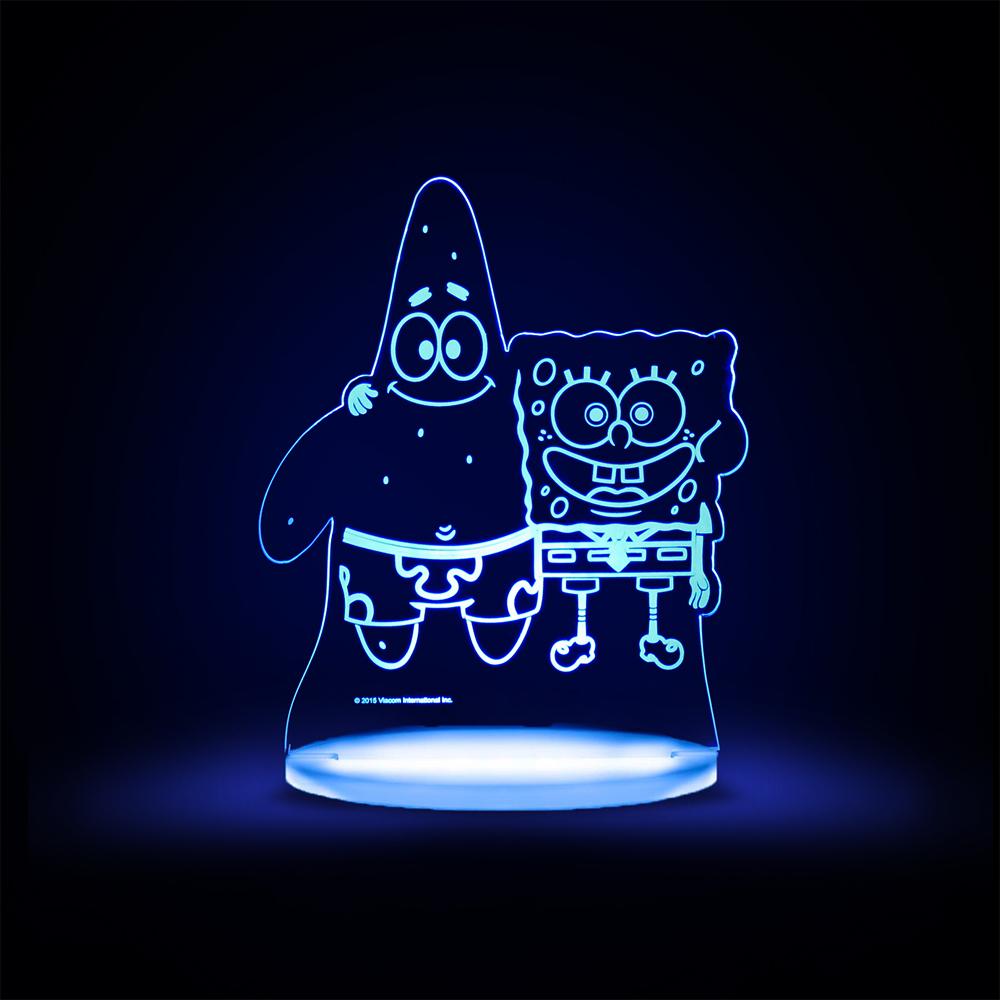 Spongebob Squarepants & Patrick Multicolored Led Night Light