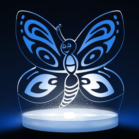 Smiling Butterfly Multicolored Led Night Light