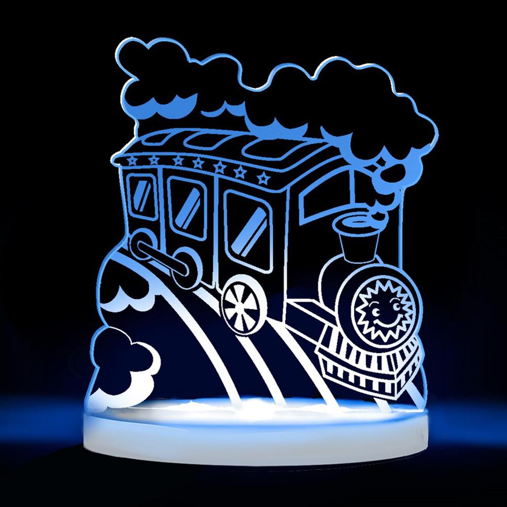 Train Multicolored Led Night Light