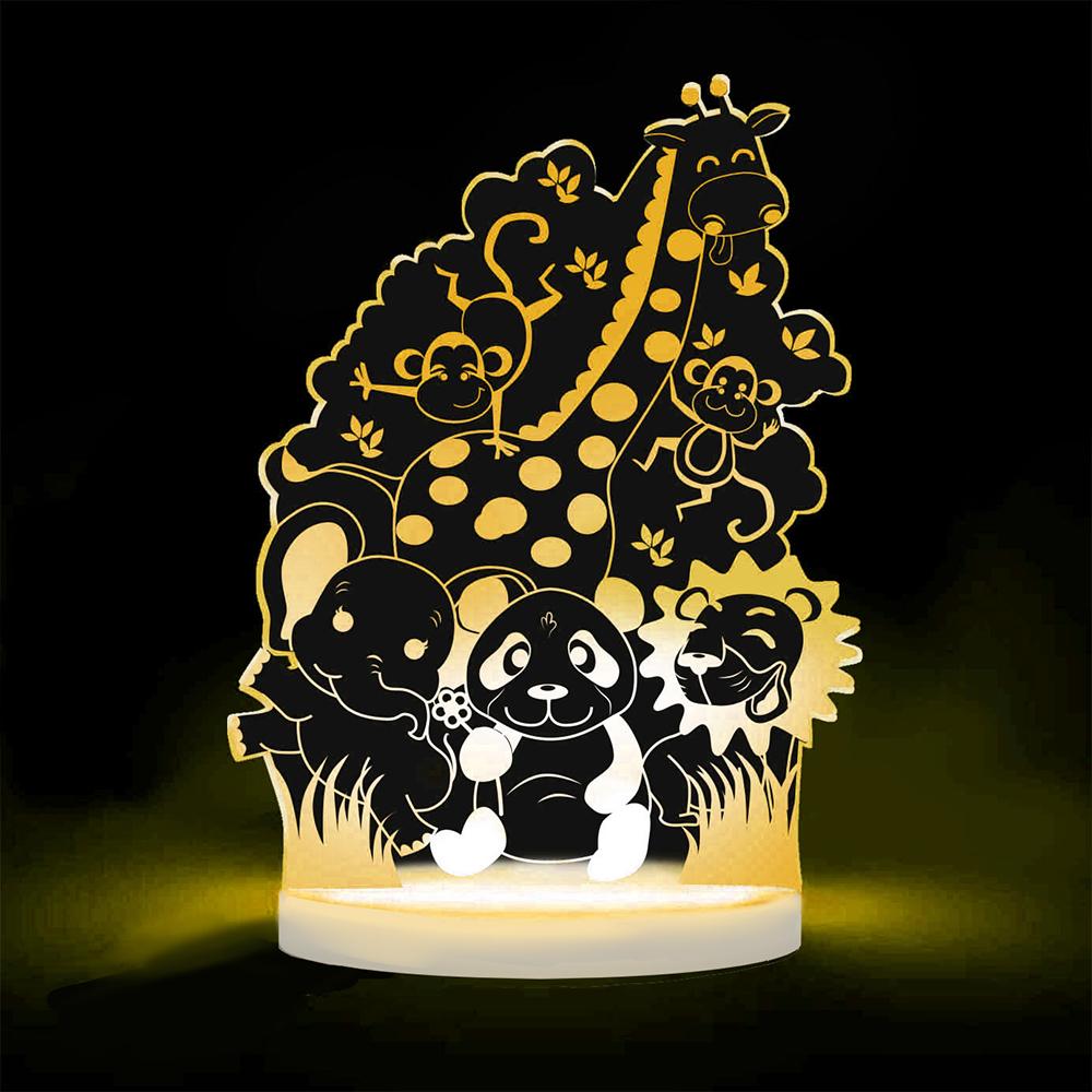 Zoo Multicolored Led Night Light