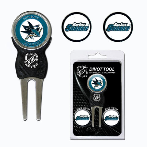 San Jose Sharks NHL Divot Tool Pack w-Signature Tool