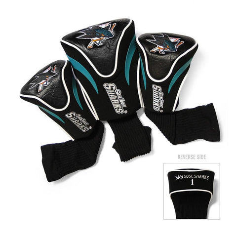 San Jose Sharks NHL 3 Pack Contour Fit Headcover