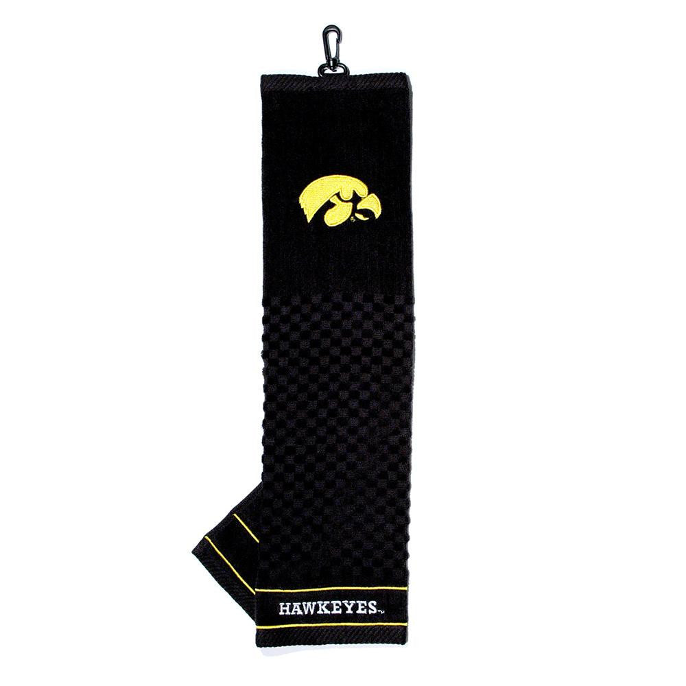 Iowa Hawkeyes Ncaa Embroidered Tri-fold Towel