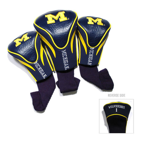 Michigan Wolverines Ncaa 3 Pack Contour Fit Headcover