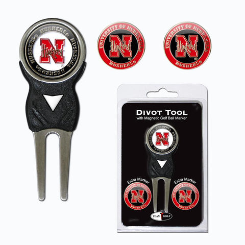 Nebraska Cornhuskers Ncaa Divot Tool Pack W-signature Tool