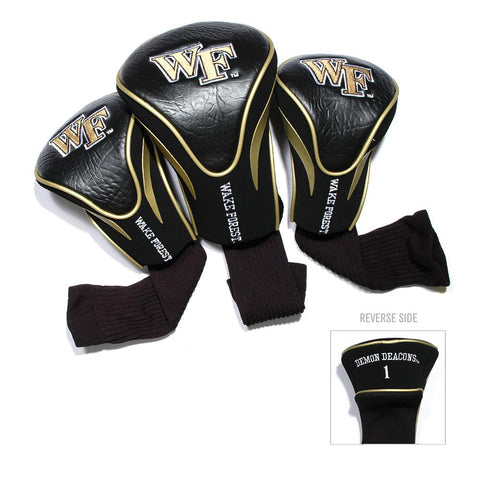 Wake Forest Demon Deacons Ncaa 3 Pack Contour Fit Headcover