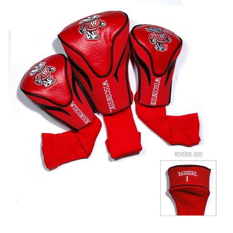 Wisconsin Badgers Ncaa 3 Pack Contour Fit Headcover