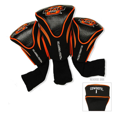 Oklahoma State Cowboys Ncaa 3 Pack Contour Fit Headcover