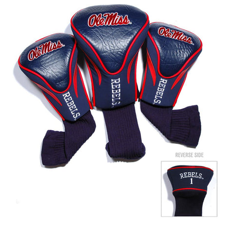 Mississippi Rebels Ncaa 3 Pack Contour Fit Headcover