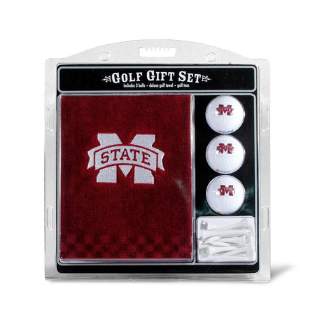 Team Golf 24820 Mississippi State Bulldogs Embroidered Towel Gift Set