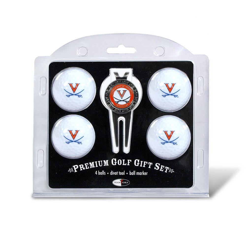 Ncaa Four Ball And Divot Tool Gift Set Ncaa Team: Virginia