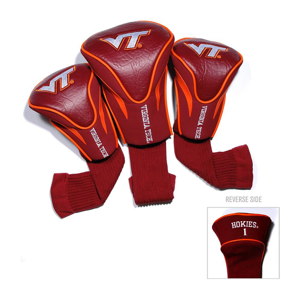 Virginia Tech Hokies Ncaa 3 Pack Contour Fit Headcover