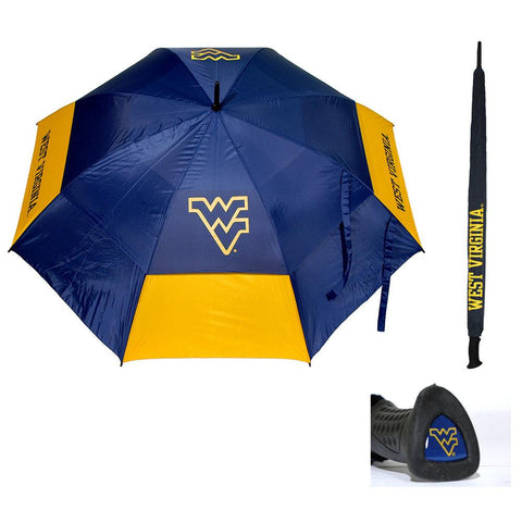 West Virginia Mountaineers Ncaa 62 Inch Double Canopy Umbrella