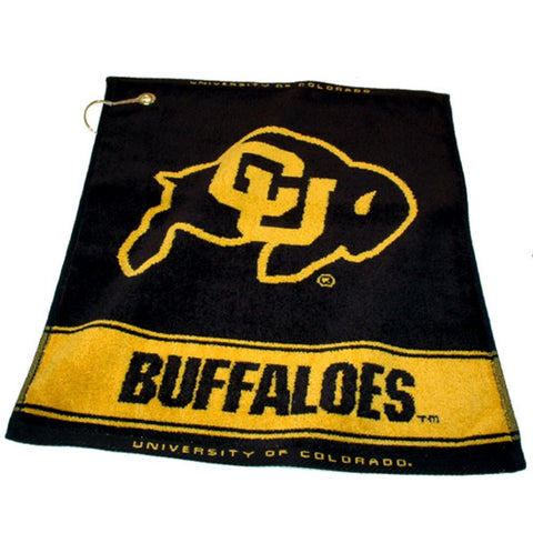 Colorado Golden Buffaloes Ncaa Woven Golf Towel
